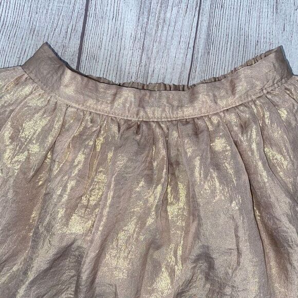 Gap metallic gold pull on skirt w/elastic back waist sz 4T little girls - Picture 2 of 6